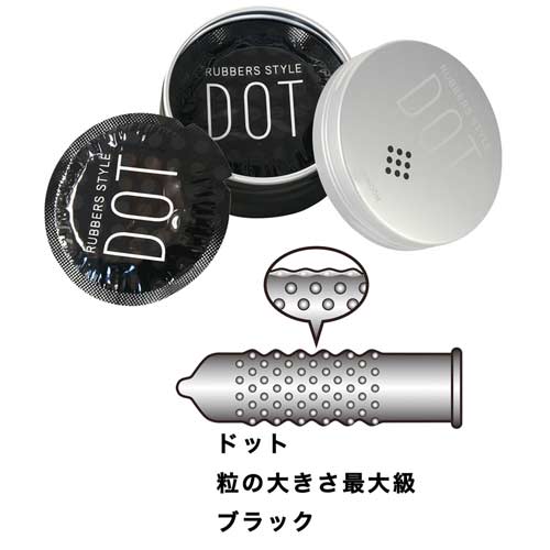 ラバーズスタイル コンドーム スリムフィット ドット ウェーブ 各5個入り画像3