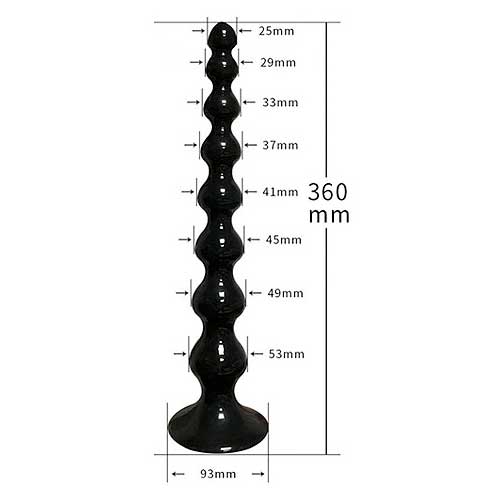 全長36cm太さ5.3cm ロングボールド アナルビーズ画像5