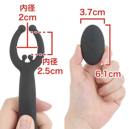 完全防水 遠隔絶頂 メスイキバックバイブ９ ヘドバン画像4