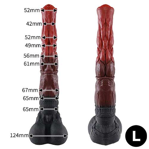 全長43cm太さ6.7cmのビッグサイズ異型ディルド Sleipnir スレイプニル Lサイズ画像3