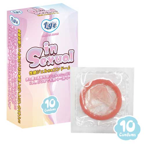 in Sexual 性感ジェル付きコンドーム 10個入り