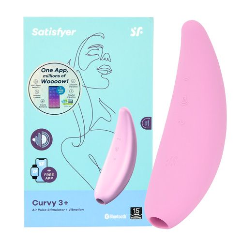 Satisfyer Curvy 3＋ サティスファイヤー カーヴィ３＋ピンク