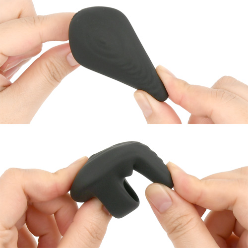 完全防水 ゆびオナ finger rotor ブラック ピンク画像3