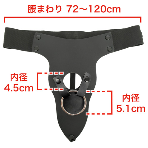 男女兼用 10インチ ビッグダディ ホローストラップオン画像4
