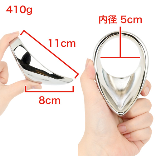 ヘヴィメタル ティアドロップ コックリング 40mm 45mm 50mm画像4