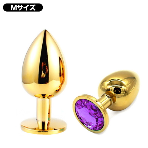 金ナル 豪華アナルコーン M パープル ピンク ホワイト画像2