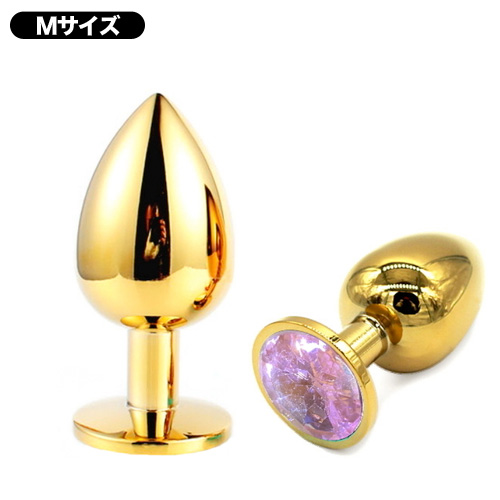 金ナル 豪華アナルコーン M パープル ピンク ホワイト画像3