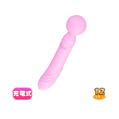 双頭 シリコンデンマ バイブ ローナ ピンク