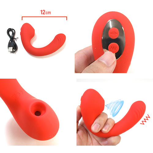 ロゼ ROSEx Gロック振動 吸引 静音 ミラ レッド画像2