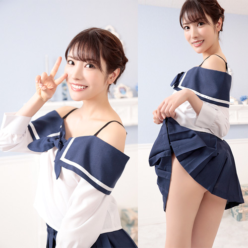 新学期からルーズショルダーセーラー服画像4