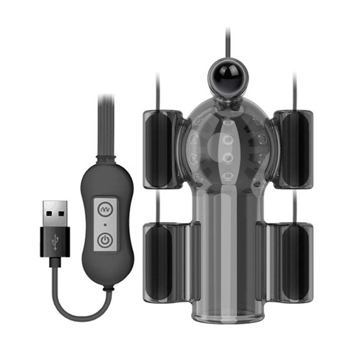 驚異の5点刺激キトニーローター USB5モーターペニストレーナー