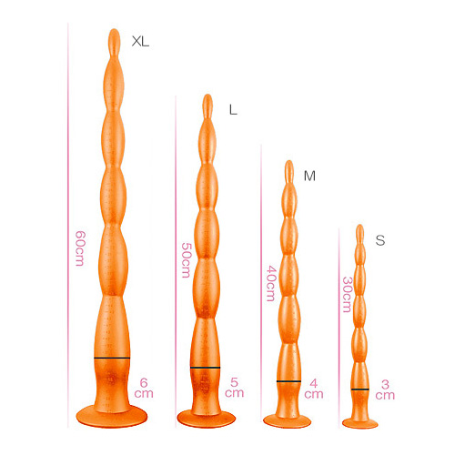 長さ60cm太さ6cm スケールロング ソフトアナルビーズ XL画像5