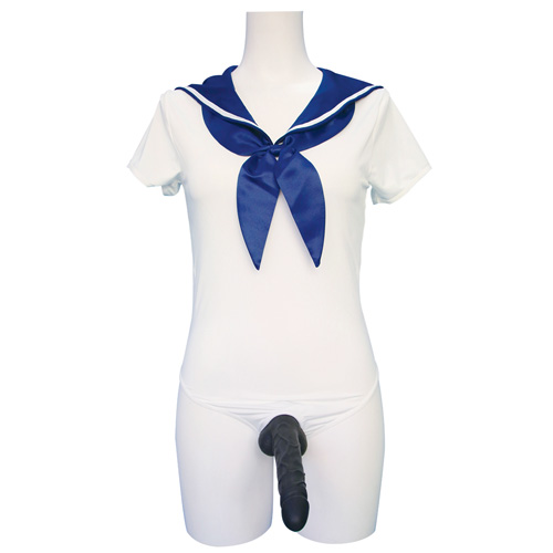 オープンリングセーラー水着 おとこの娘用画像2