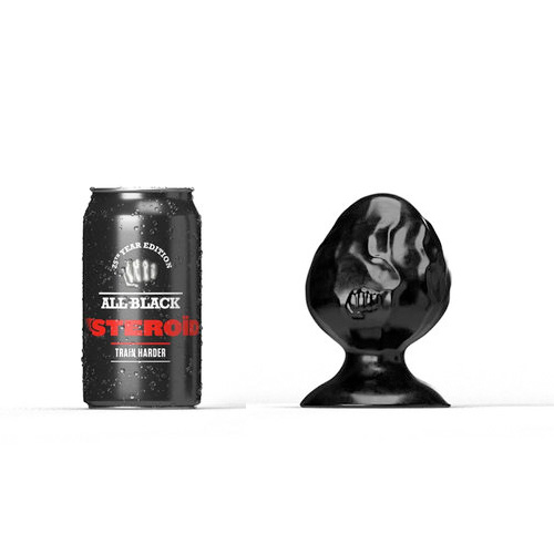 All Black Steroid Butt Plug The Dumbbell 14×8.3cm画像2