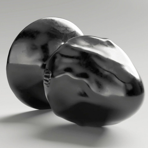 All Black Steroid Butt Plug The Dumbbell 14×8.3cm画像4