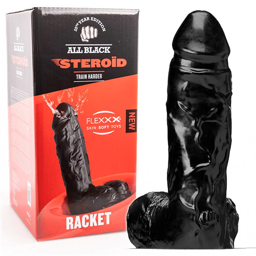 All Black Steroid Anal Dildo Racket 35×8.6cm