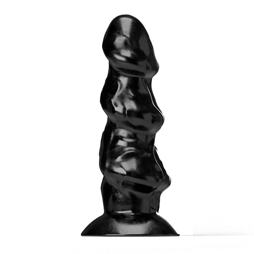 All Black Steroid Anal Dildo Shuttlecock 25.5×7.3cm画像2