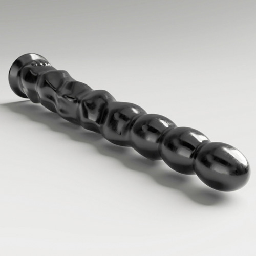 All Black Steroid Anal Dildo En-Garde 50.5×4.8cm画像4