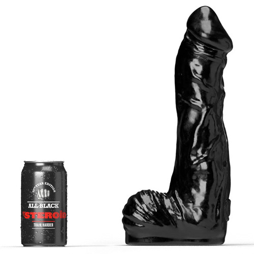 All Black Steroid Anal Dildo Bodybuilder 33×7cm画像2