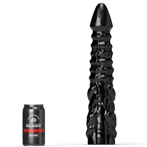 All Black Steroid Anal Dildo Allez 40×7cm画像2
