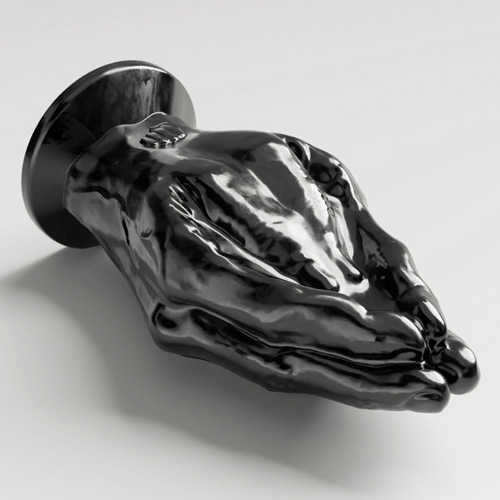 All Black Steroid Fisting Dildo Hail Mary 24×11.5cm画像4