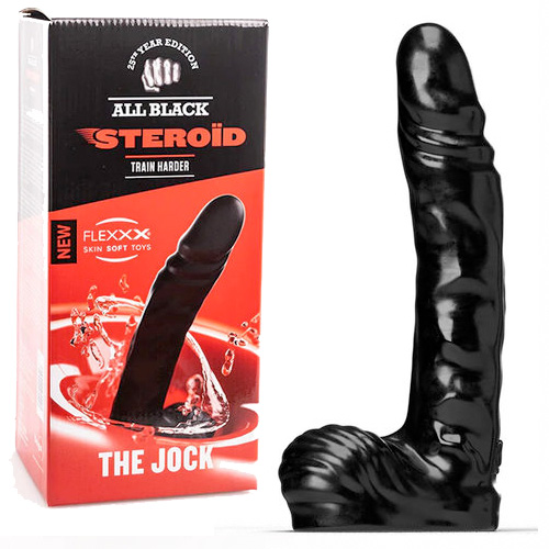 All Black Steroid Anal Dildo The Jock 27×5cm