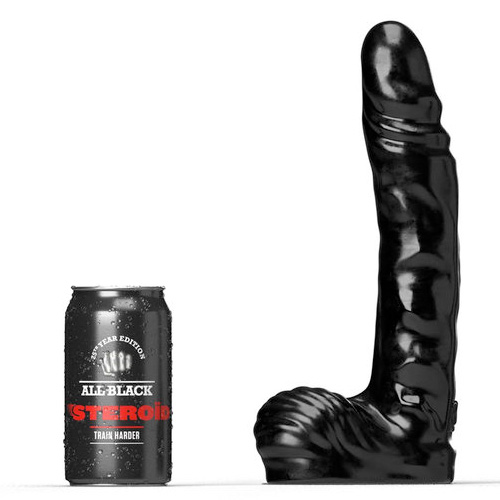 All Black Steroid Anal Dildo The Jock 27×5cm画像2