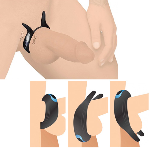 10X Cock Viper Dual Stim Silicone Cock Ring画像7