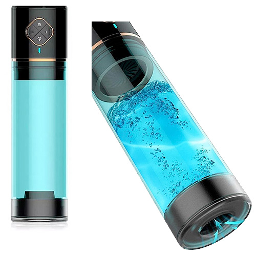 温水や冷水を充填できる電動ポンプ マイティーイーグル 電動ペニスポンプ画像2