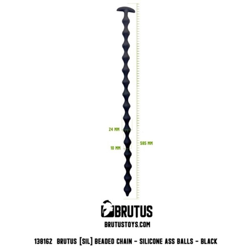 全長58.5cm太さ2.4cmロングアナルビーズ BRUTUS Beaded Chain画像4