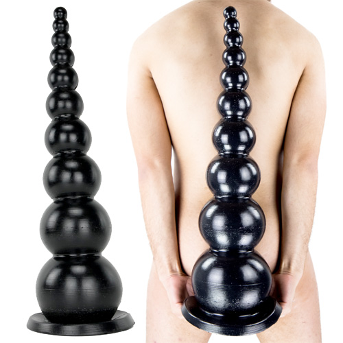 全長67cm太さ17.5cm極太ボールがアナルを破壊するロングディルド SNAKE PEARL