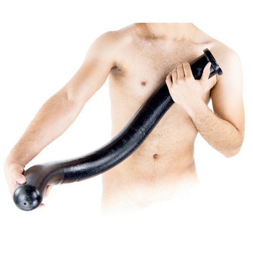 全長90cm太さ7.5cm大蛇の如きサイズのロングディルド BLACKMAMBA SPITTING画像2