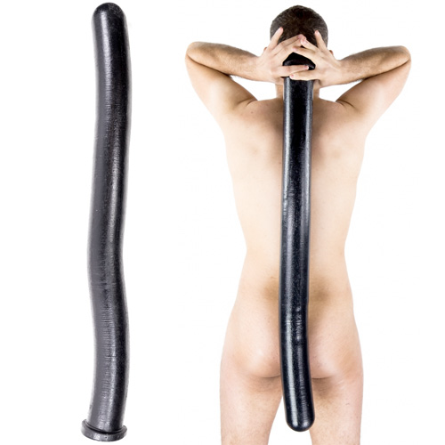 全長90cm太さ7.5cm大蛇の如きサイズのロングディルド BLACKMAMBA SPITTING