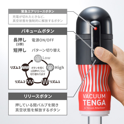 TENGA VACUUM MAX Vacuum Controller II ＆ Cup テンガ バキューム マックス （バキュームコントローラー2 アンド カップ画像3