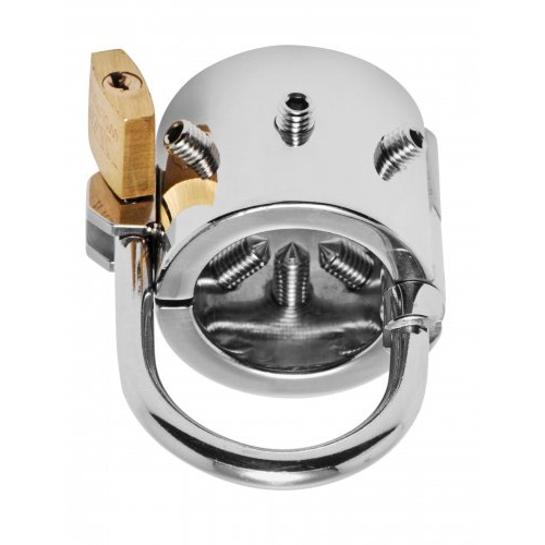 Stainless Steel Spiked Ball Crusher With Scrotum Separator画像2