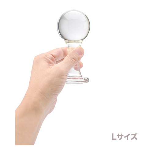 ラウンドグラスバットプラグ Lサイズ画像6