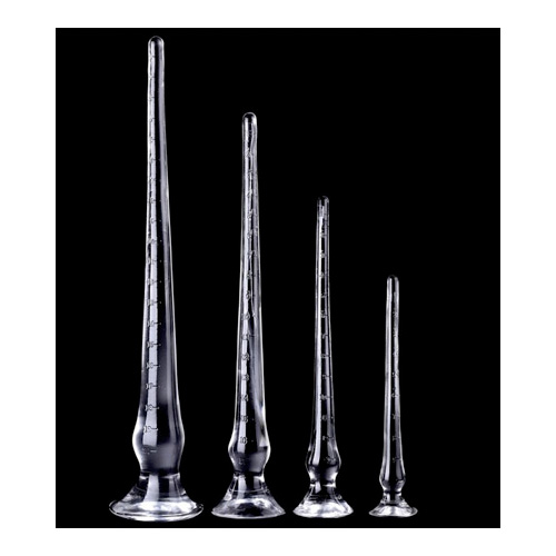 長さ60cm太さ5.7cm ジェリークリアロングテールディルド XL画像5