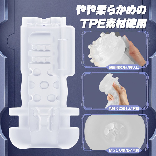 9種ピストン＆振動 コントローラーハンドル付き 可視窓 電動オナホール画像3