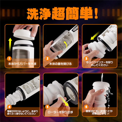 7種シコピストン×爆振 ダブルリング 密着性 厚肉感 4Dホール 電動オナホール画像7