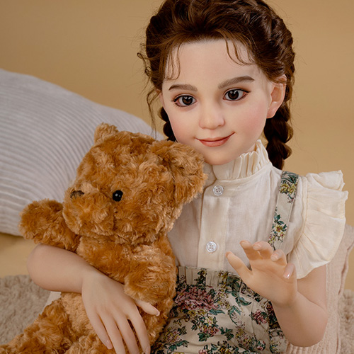 AXB Doll ラブドール 新型110cm バスト平 ボディリアルメイク シリコン製頭部+TPEボディ画像5