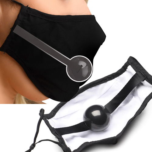 Under Cover Ball Gag Face Mask
