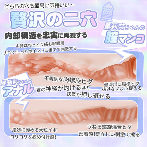 初電動タイプ！星莉奈ちゃん 7種振動 トルソータイプ 非貫通型 1500g画像2