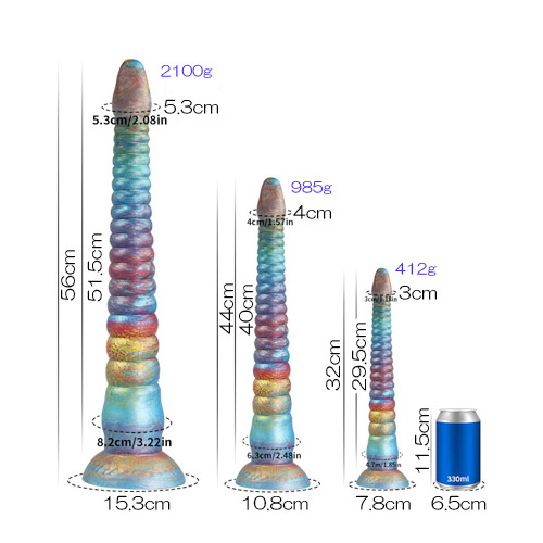 長さ56cm太さ8cm ロールワームロングアナルディルド Lサイズ画像7