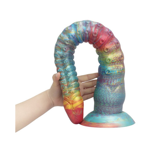 長さ56cm太さ8cm ロールワームロングアナルディルド Lサイズ画像4