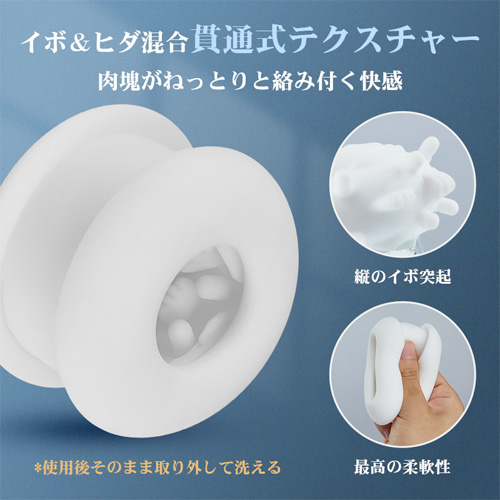 8種ピストン ドライヤー型 コンパクトサイズ 電動オナホール画像2
