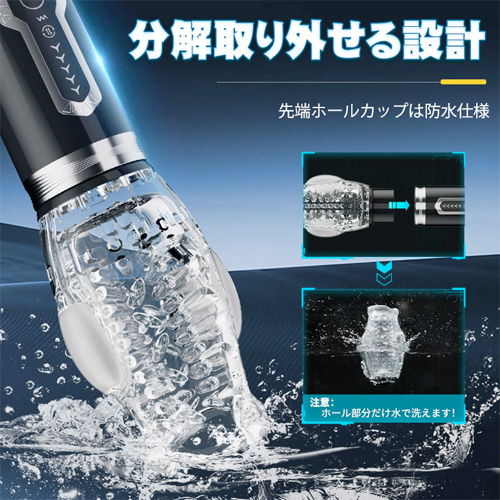 三重集中刺激 360度正反回転ピストン×振動 亀頭責め 透明デザイン画像6
