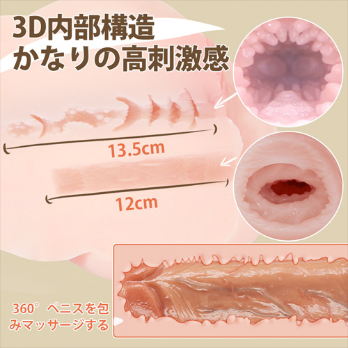 圧倒的肉感 初々しい狭穴 すじまん 非貫通 二穴仕様 3kg画像4