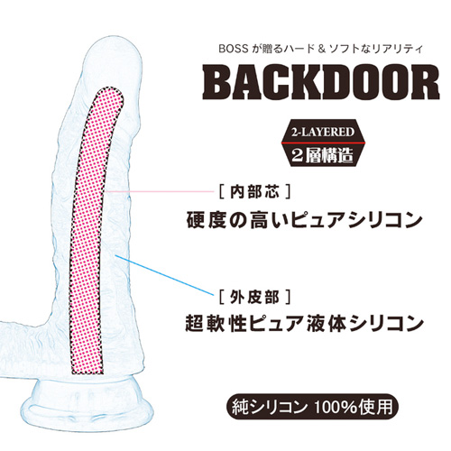 ボス シリコンディルドSC バックドア ミドル画像4