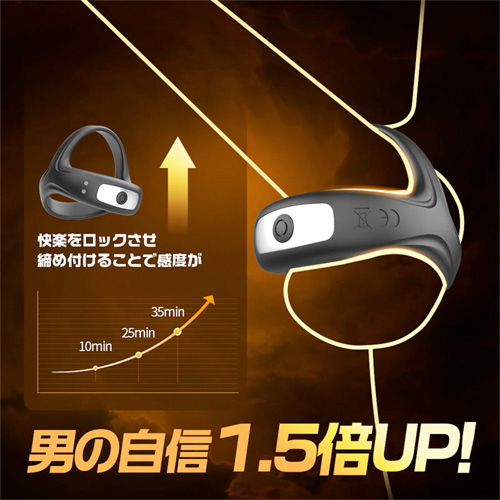 10種振動刺激 サオタマロック シリコン製 三角デザイン コックリング画像4