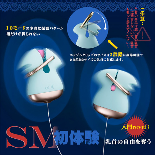乳首攻め SM初体験 10種振動 乳首開発 調節可能 ダブルローター 画像4